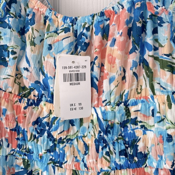 Abercrombie & Fitch Floral Blue and Pink Maxi Dress - Picture 8 of 11